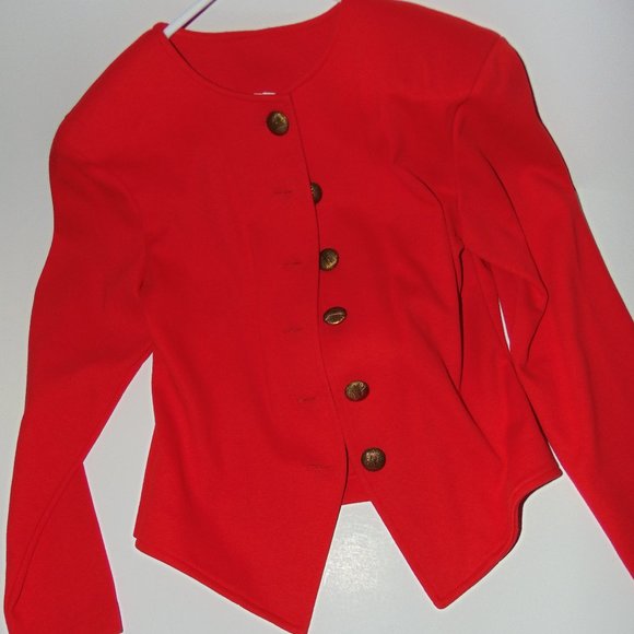 MODA International VS - Red Knit Power Suit - Size S - Picture 4 of 9